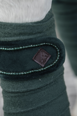 Kentucky Horsewear Polar Fleece Bandages Velvet Pearls, Leverbaar in Diverse kleuren