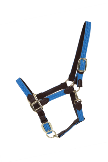 Kentucky Horsewear Nylon Gevlochten Halster Licht Blauw, ook leverbaar in 7 andere kleuren Kentucky Horsewear Nylon Gevlochten Halster Licht Blauw, ook leverbaar in 7 andere kleuren