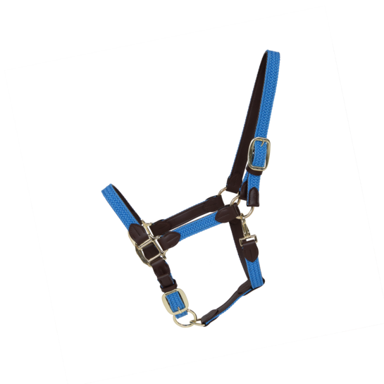 Kentucky Horsewear Nylon Gevlochten Halster Licht Blauw, ook leverbaar in 7 andere kleuren Kentucky Horsewear Nylon Gevlochten Halster Licht Blauw, ook leverbaar in 7 andere kleuren