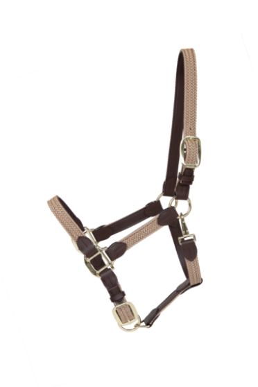 Kentucky Horsewear Plaited Nylon Halter Beige, also Avaible in more colors Kentucky Horsewear Plaited Nylon Halter Beige, also Avaible in more colors