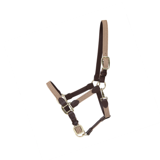 Kentucky Horsewear Plaited Nylon Halter Beige, also Avaible in more colors Kentucky Horsewear Plaited Nylon Halter Beige, also Avaible in more colors