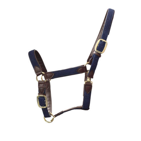 Kentucky Horsewear Nylon Gevlochten Halster donkerblauw, leverbaar in 8 kleuren. Kentucky Horsewear Nylon Gevlochten Halster donkerblauw, leverbaar in 8 kleuren.