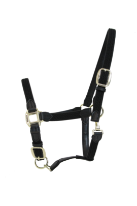Kentucky Horsewear Nylon Gevlochten Halster zwart, leverbaar in 8 kleuren.