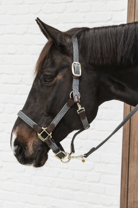 Kentucky Horsewear Nylon Gevlochten Halster grijs, leverbaar in 7 kleuren. Kentucky Horsewear Nylon Gevlochten Halster grijs, leverbaar in 7 kleuren.