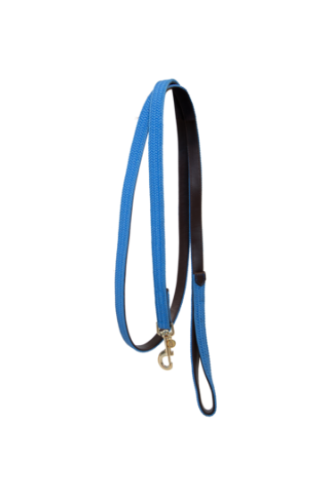 Kentucky Horsewear Gevlochten Nylon Halsterlijn in de kleur licht blauw Kentucky Horsewear Gevlochten Nylon Halsterlijn in de kleur licht blauw