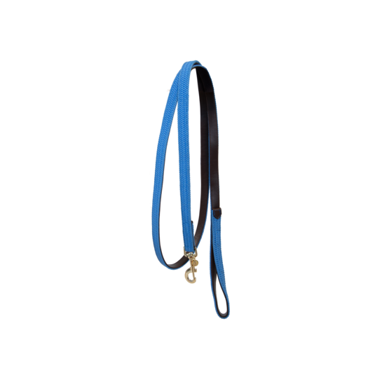Kentucky Horsewear Gevlochten Nylon Halsterlijn in de kleur licht blauw Kentucky Horsewear Gevlochten Nylon Halsterlijn in de kleur licht blauw