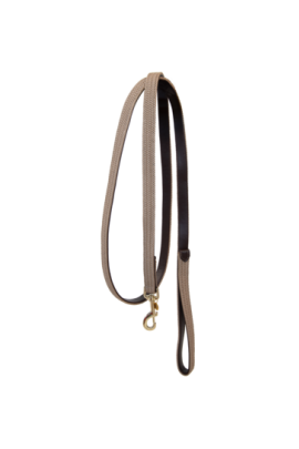 Kentucky Horsewear Gevlochten Nylon Halsterlijn in de kleur beige