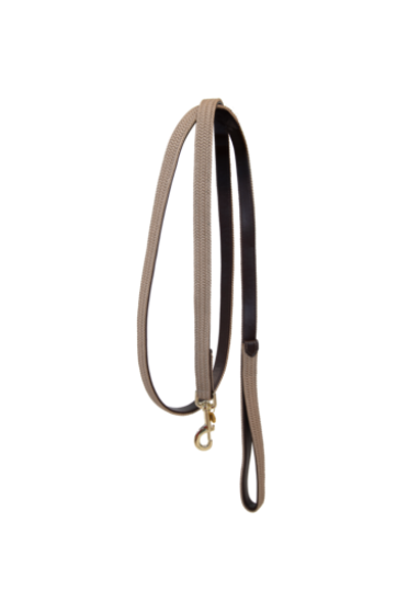 Kentucky Horsewear Gevlochten Nylon Halsterlijn in de kleur beige Kentucky Horsewear Gevlochten Nylon Halsterlijn in de kleur beige