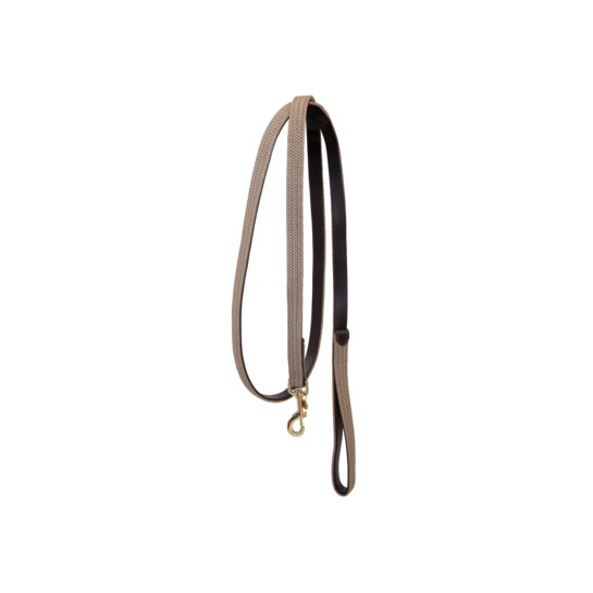 Kentucky Horsewear Gevlochten Nylon Halsterlijn in de kleur beige Kentucky Horsewear Gevlochten Nylon Halsterlijn in de kleur beige