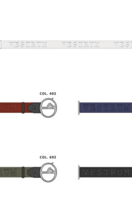 Ridershouse: Vestrum Pozzallo Riem Blauw - Gesp Silver