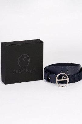 Ridershouse: Vestrum Pozzallo Riem Blauw - Gesp Silver