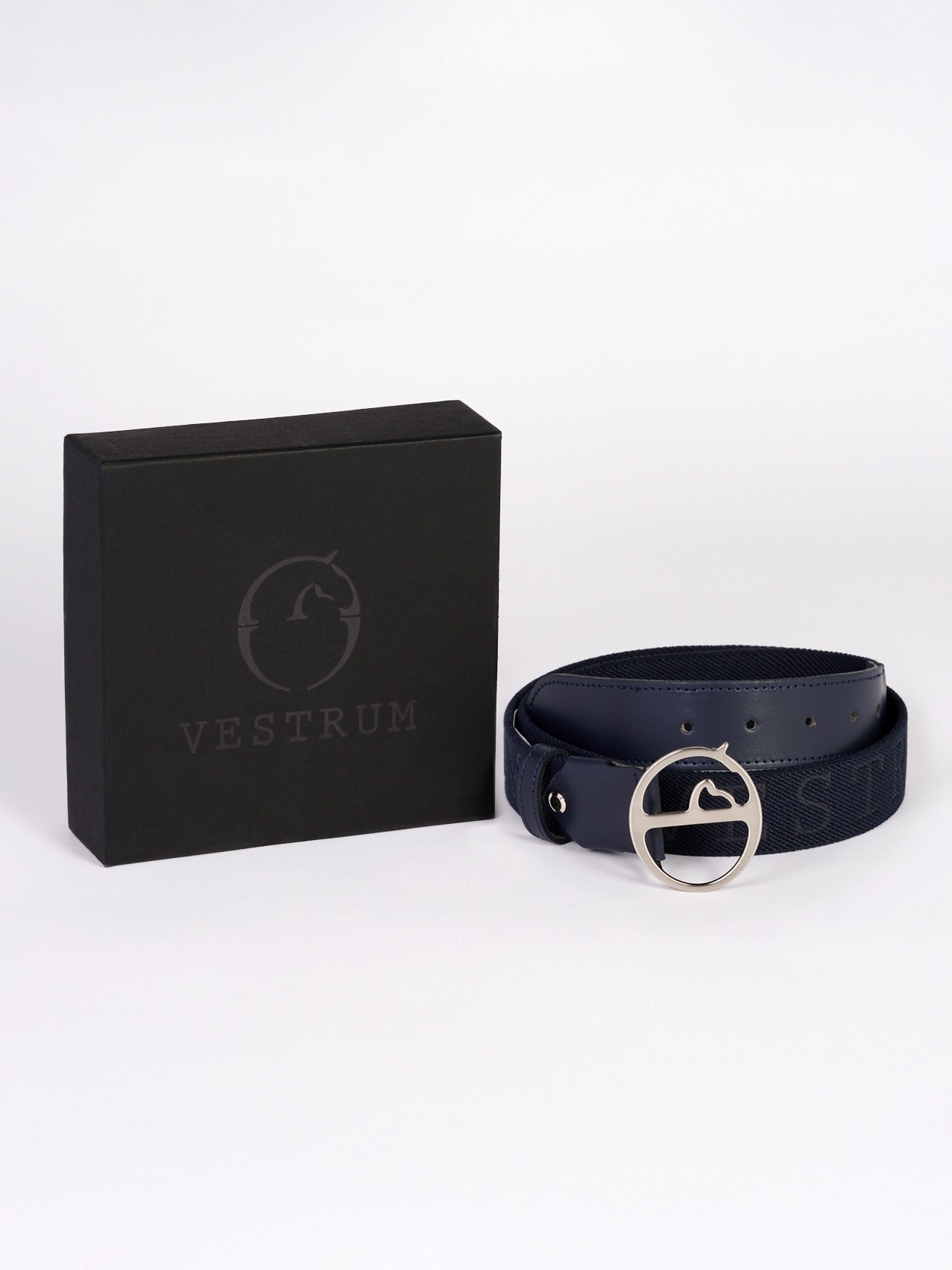 Ridershouse: Vestrum Pozzallo Riem Blauw - Gesp Silver