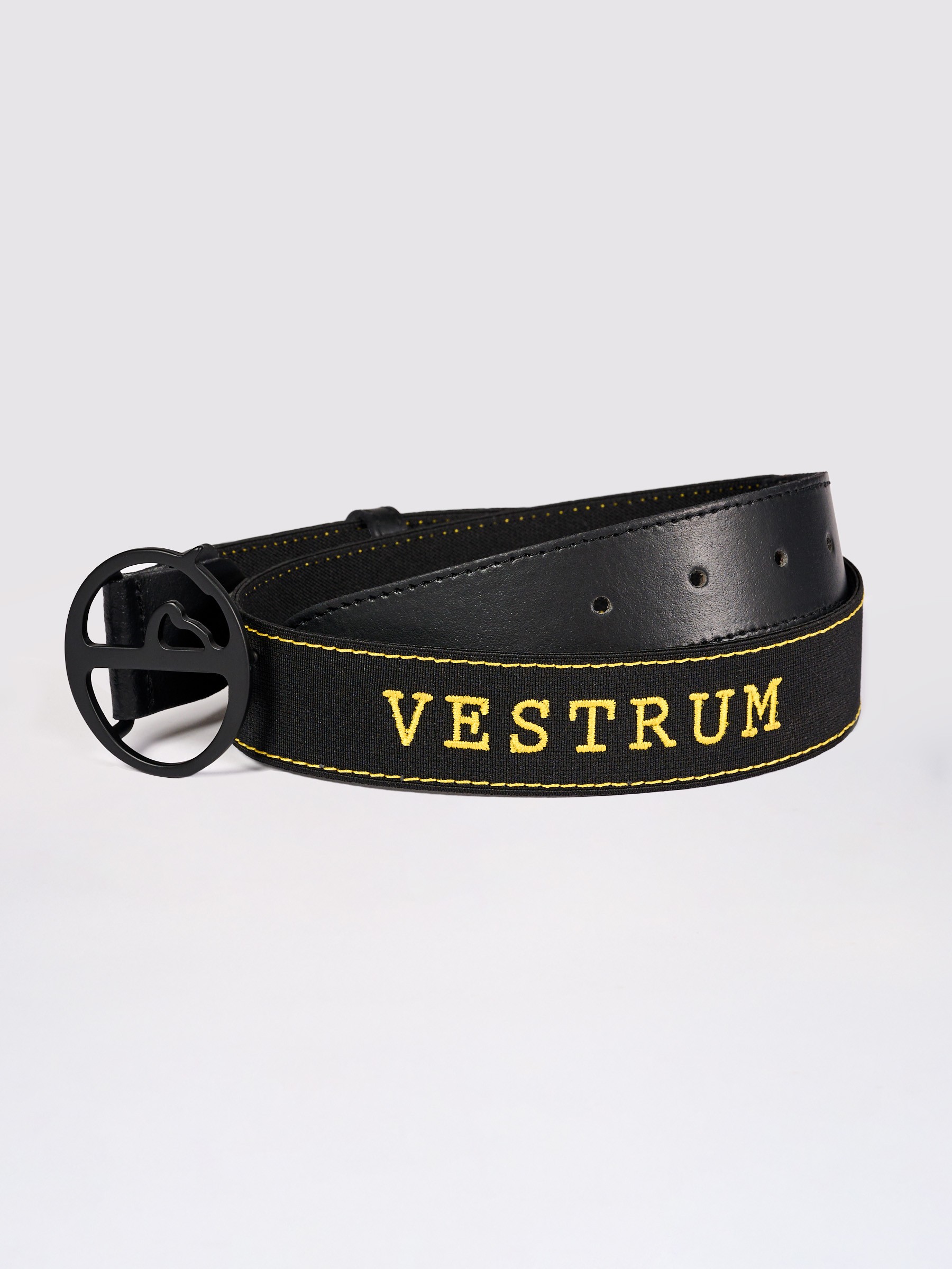 Ridershouse: Vestrum Gela Riem Zwart - Oker Geel Ridershouse: Vestrum Gela Riem Zwart - Oker Geel