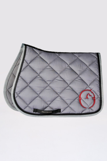 Vestrum Bonn Saddle Pad Jumping Grey With Black Trim , also with Matching Ears Vestrum Bonn Saddle Pad Jumping Grey With Black Trim , also with Matching Ears