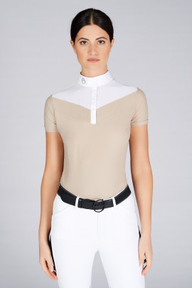 Vestrum Dames Wedstrijdshirt Ss Simeri Shirt Beige ook leverbaar in koper rood Vestrum Dames Wedstrijdshirt Ss Simeri Shirt Beige ook leverbaar in koper rood