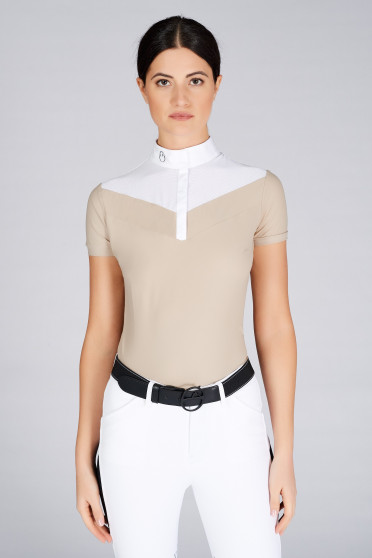 Vestrum Dames Wedstrijdshirt Ss Simeri Shirt Beige ook leverbaar in koper rood Vestrum Dames Wedstrijdshirt Ss Simeri Shirt Beige ook leverbaar in koper rood