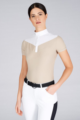 Vestrum Dames Wedstrijdshirt Ss Simeri Shirt Beige ook leverbaar in koper rood