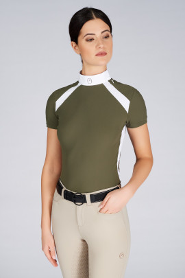 Ridershouse: Vestrum Deiva Wedstrijd Shirt SS - Donker Olijf Groen Ridershouse: Vestrum Deiva Wedstrijd Shirt SS - Donker Olijf Groen