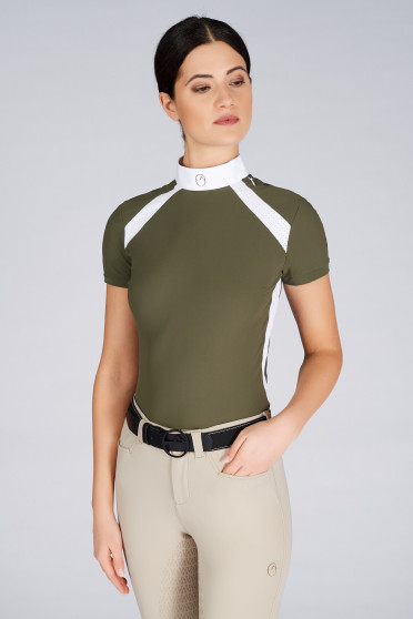 Ridershouse: Vestrum Deiva Wedstrijd Shirt SS - Donker Olijf Groen Ridershouse: Vestrum Deiva Wedstrijd Shirt SS - Donker Olijf Groen