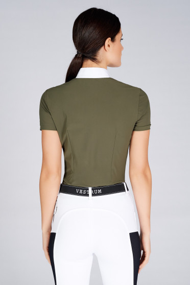 Ridershouse: Vestrum Maratea Wedstrijd Shirt SS - Donker Olijf Groen Ridershouse: Vestrum Maratea Wedstrijd Shirt SS - Donker Olijf Groen