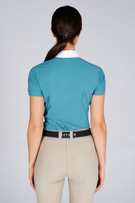 Ridershouse: Vestrum Camaoire Wedstrijd Shirt SS - Dusty Blue Ridershouse: Vestrum Camaoire Wedstrijd Shirt SS - Dusty Blue