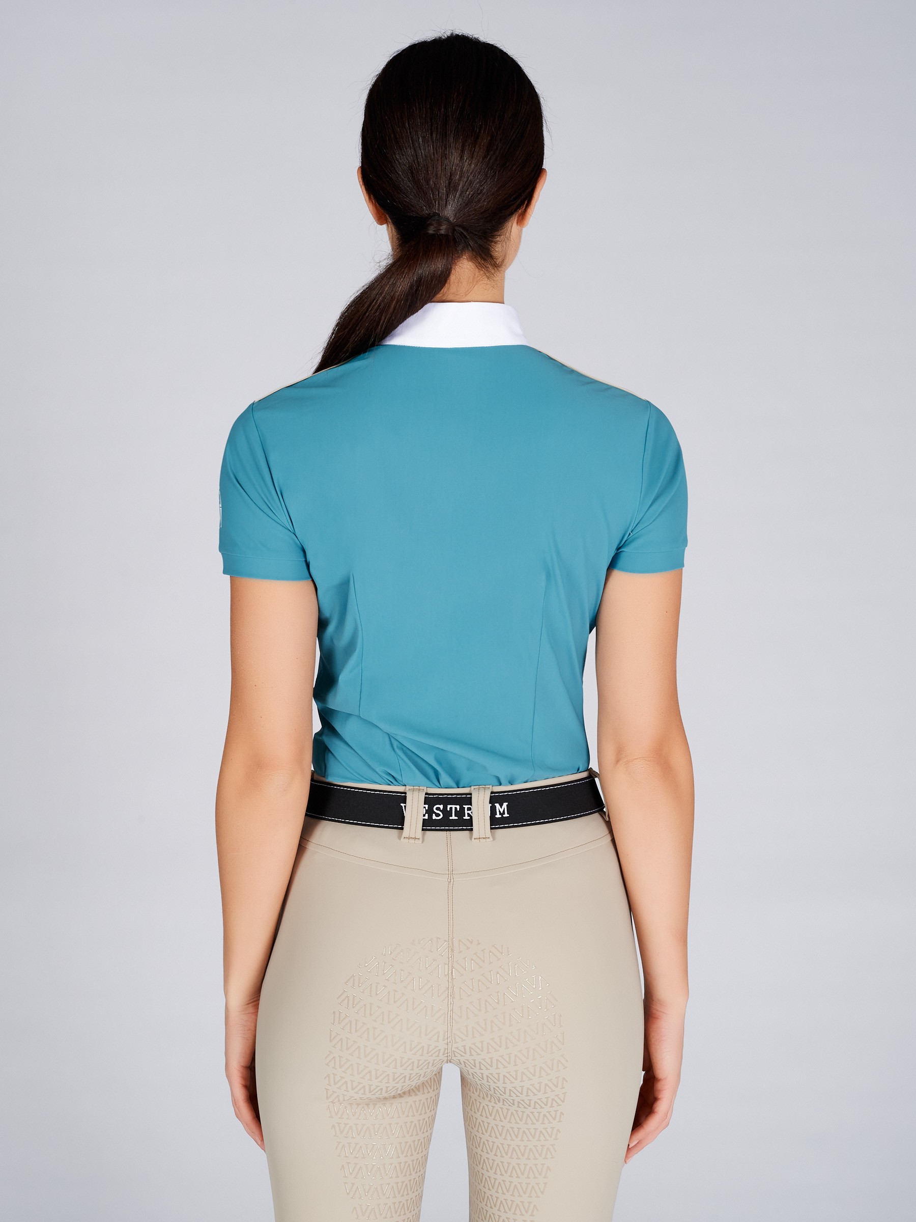 Ridershouse: Vestrum Camaoire Wedstrijd Shirt SS - Dusty Blue Ridershouse: Vestrum Camaoire Wedstrijd Shirt SS - Dusty Blue