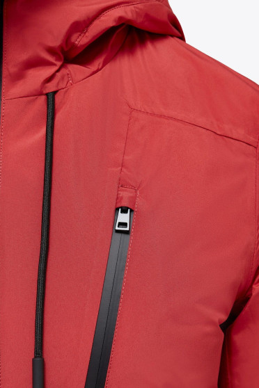 Ridershouse: CT Revo All-Weather Hooded Shell Jacket - Red Ridershouse: CT Revo All-Weather Hooded Shell Jacket - Red