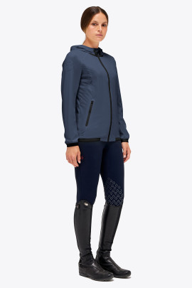 CT Waterdichte Jas Met Capuchon Ademend Blauw/Grijs, Perfect voor het Buiten seizoen