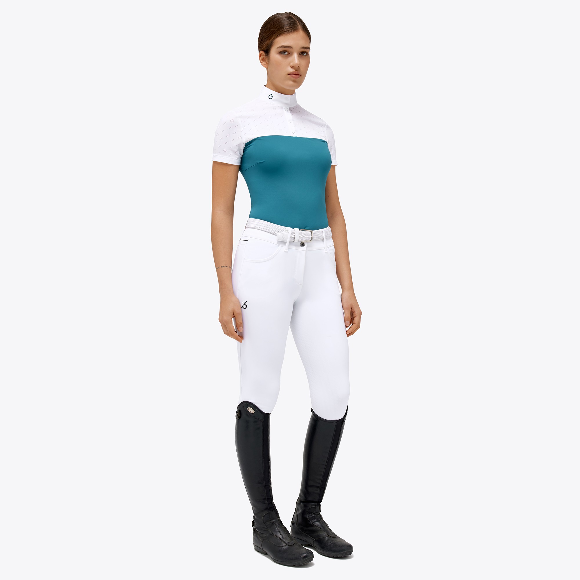 Ridershouse: CT Dash S/S Competition Polo - Blauw Ridershouse: CT Dash S/S Competition Polo - Blauw