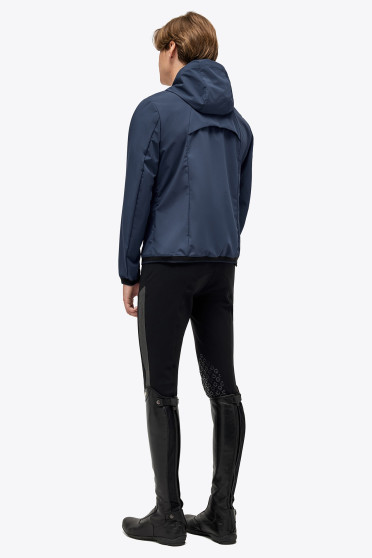 Ridershouse: Ct Heren waterdichte Jas met Capuchon Met Ademende Mesh Blauw Ridershouse: Ct Heren waterdichte Jas met Capuchon Met Ademende Mesh Blauw