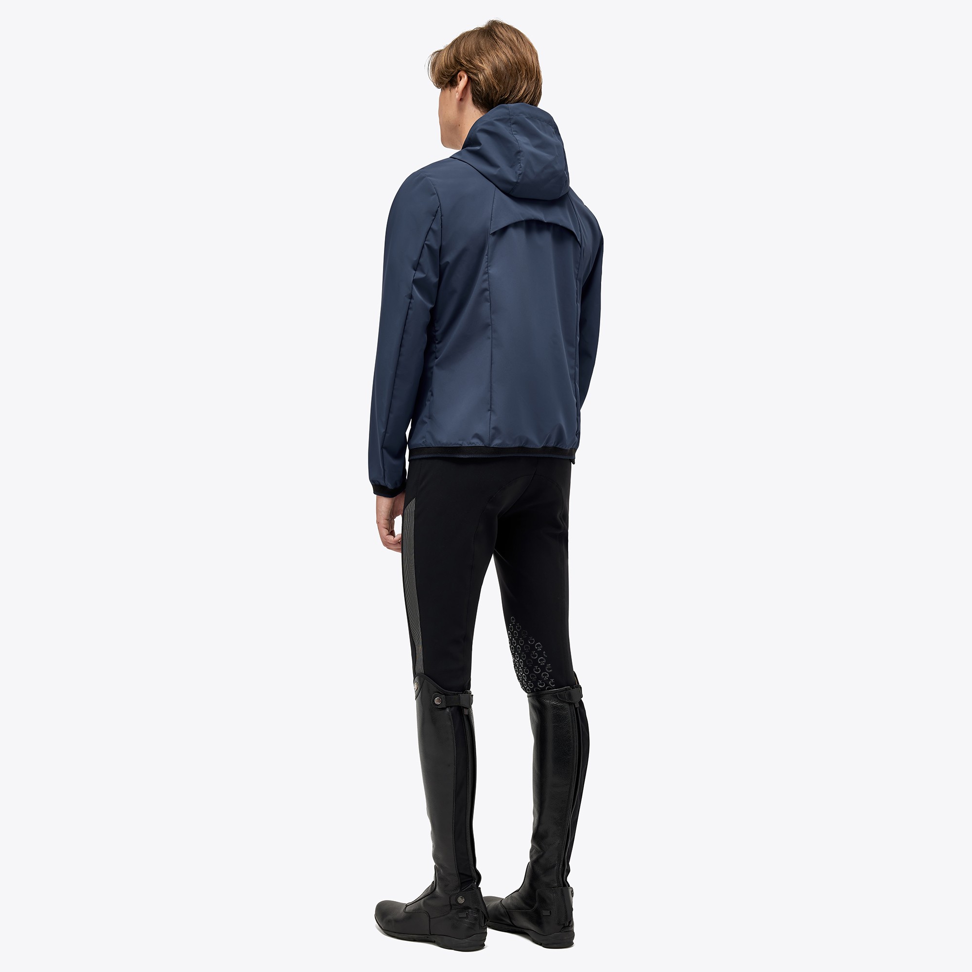 Ridershouse: Ct Heren waterdichte Jas met Capuchon Met Ademende Mesh Blauw Ridershouse: Ct Heren waterdichte Jas met Capuchon Met Ademende Mesh Blauw