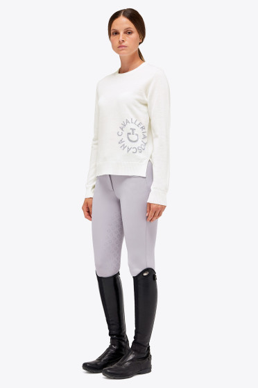 Cavalleria Toscana Wollen Sweater Met CT Orbit, gemaakt van een mix van Merino wol