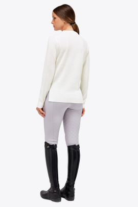 Cavalleria Toscana Wollen Sweater Met CT Orbit, gemaakt van een mix van Merino wol