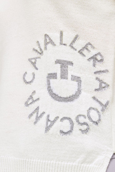 Cavalleria Toscana Wollen Sweater Met CT Orbit, gemaakt van een mix van Merino wol