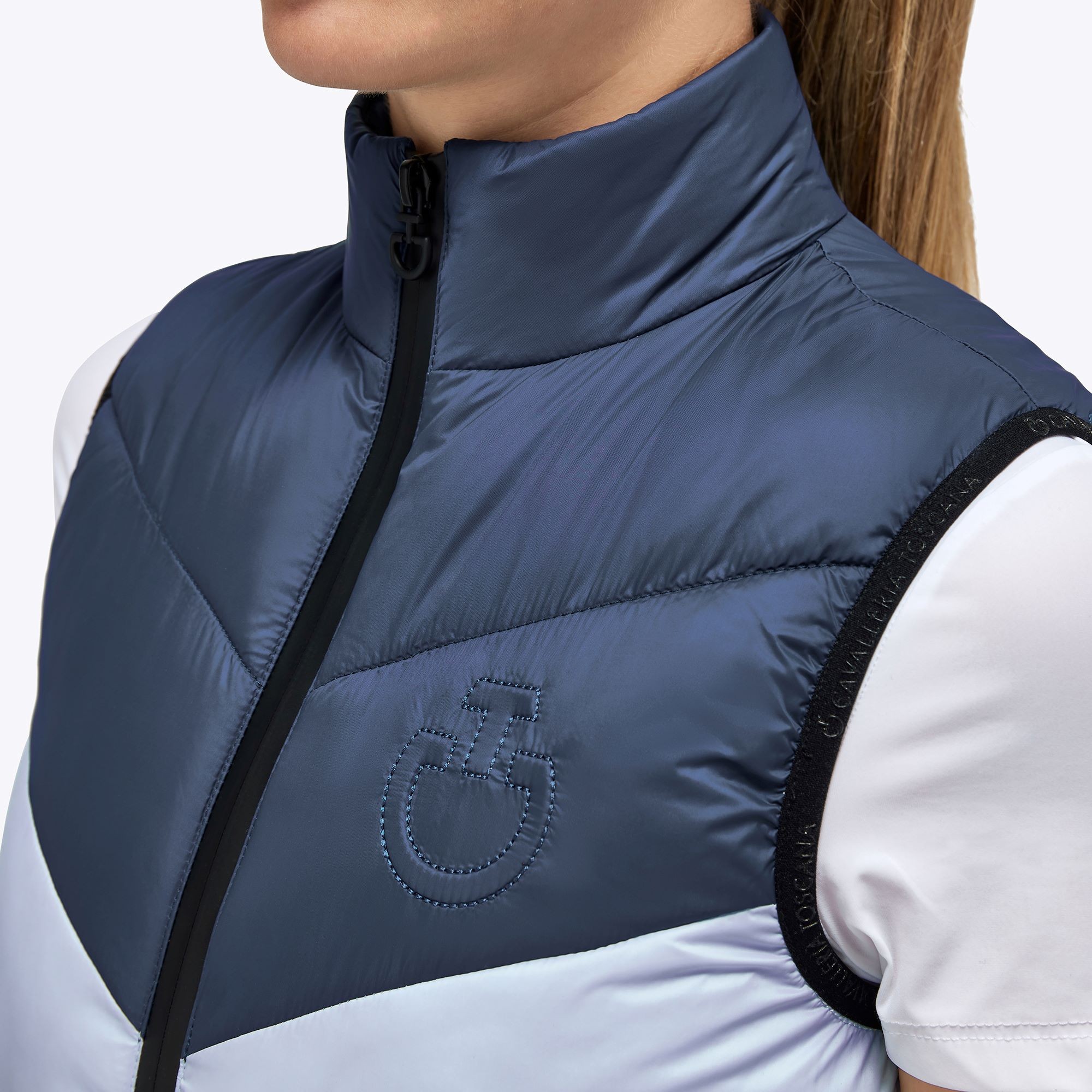 Ridershouse: CT Unisex Children's Nylon Synthetic Gewatteerde Bodywarmer - Blauw Ridershouse: CT Unisex Children's Nylon Synthetic Gewatteerde Bodywarmer - Blauw