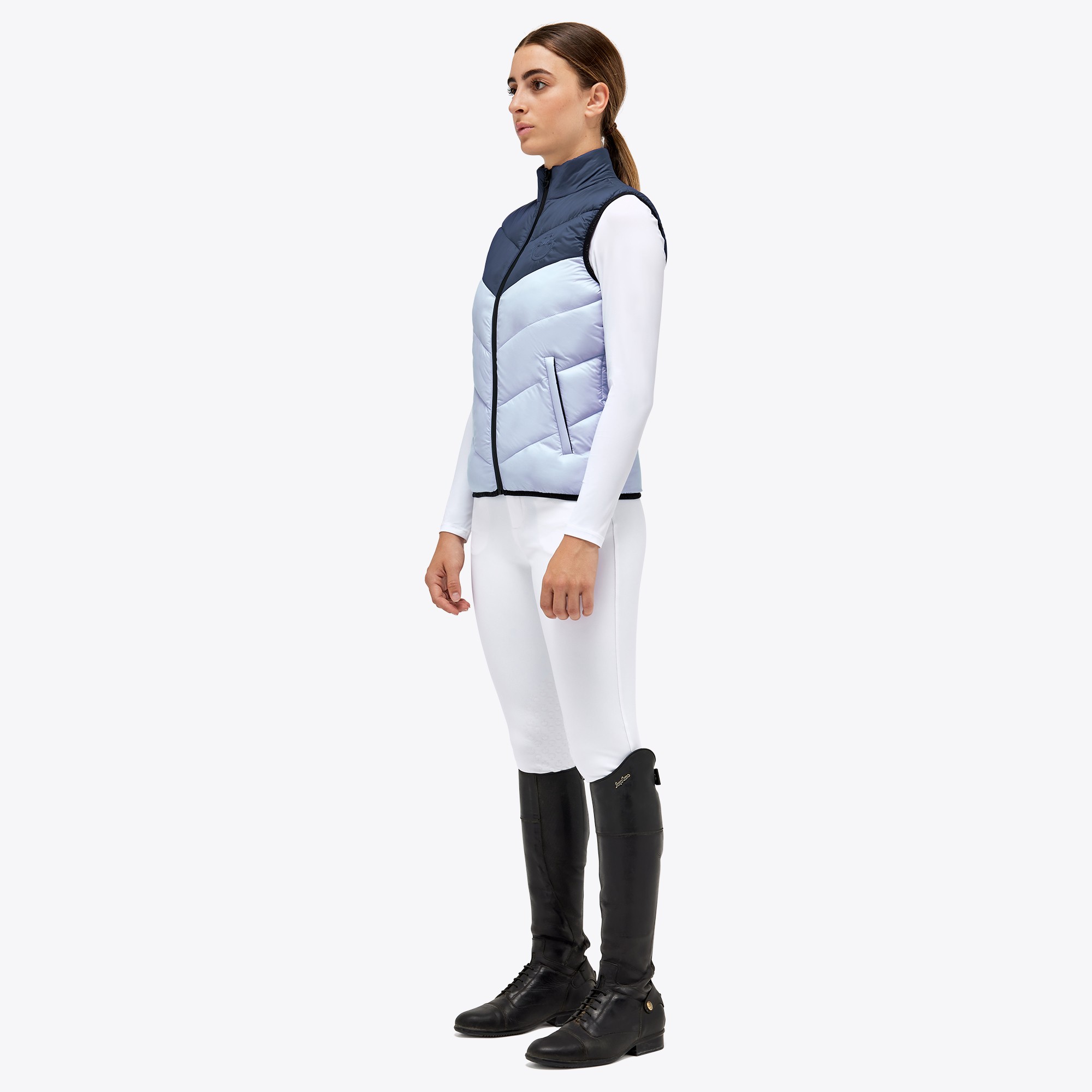 Ridershouse: CT Unisex Children's Nylon Synthetic Gewatteerde Bodywarmer - Blauw Ridershouse: CT Unisex Children's Nylon Synthetic Gewatteerde Bodywarmer - Blauw