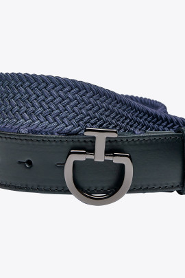 Ridershouse: Cavalleria Toscana Dames Elastische Riem CT Clasp - Blauw