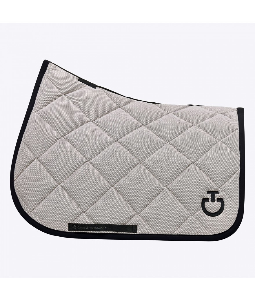 Ridershouse: CT Diamond Quilted Jersey Jumping Saddle Pad - Beige