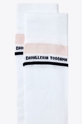 Ridershouse: Cavalleria Toscana Geborduurde Streep Sokken - Kleur Zwart Ridershouse: Cavalleria Toscana Geborduurde Streep Sokken - Kleur Zwart