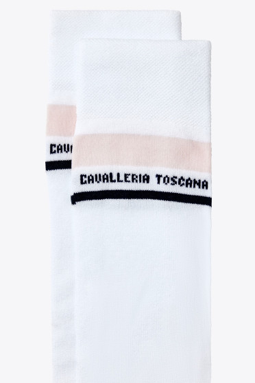 Ridershouse: Cavalleria Toscana Geborduurde Streep Sokken - Kleur Zwart Ridershouse: Cavalleria Toscana Geborduurde Streep Sokken - Kleur Zwart