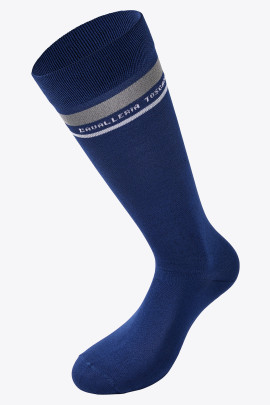 Ridershouse: Cavalleria Toscana Embroidered Stripe Socks - Color Blue
