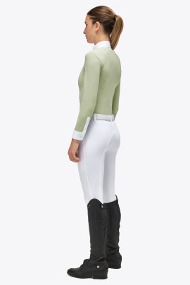 Ridershouse: CT Pleated Jersey L/S Meisjes Wedstrijdshirt - Pastel Groen Ridershouse: CT Pleated Jersey L/S Meisjes Wedstrijdshirt - Pastel Groen
