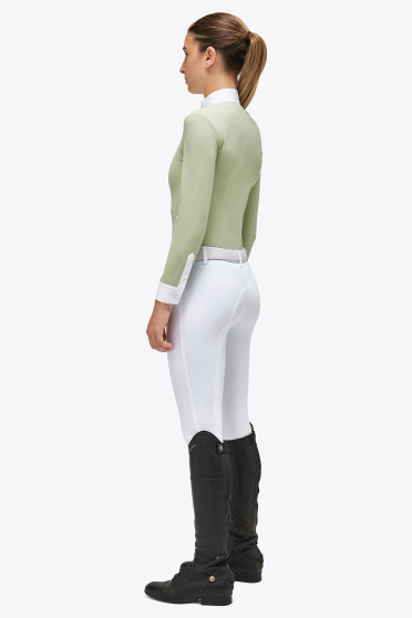 Ridershouse: CT Pleated Jersey L/S Meisjes Wedstrijdshirt - Pastel Groen Ridershouse: CT Pleated Jersey L/S Meisjes Wedstrijdshirt - Pastel Groen