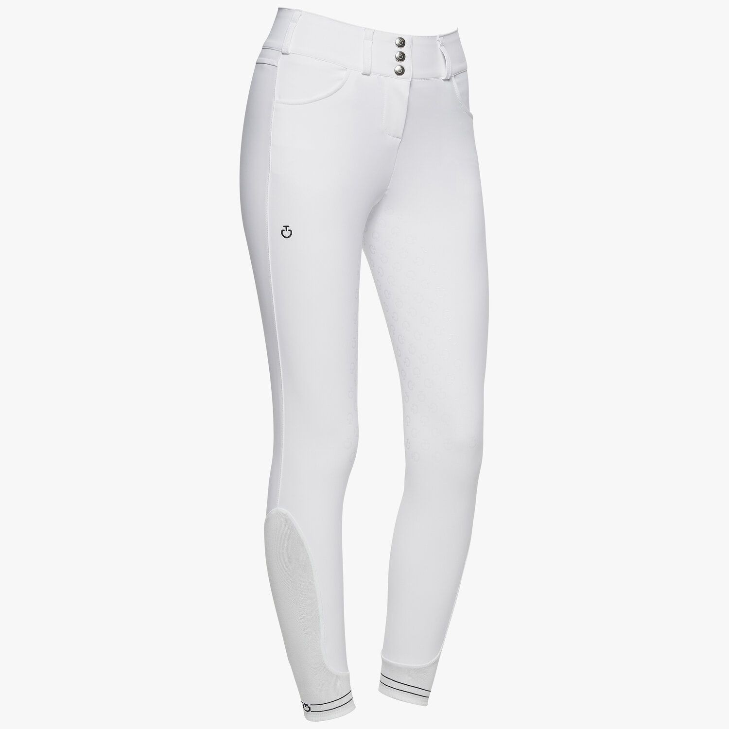 Ridershouse: CT High Waist Silicone Full Seat Riding Breeches - White Ridershouse: CT High Waist Silicone Full Seat Riding Breeches - White