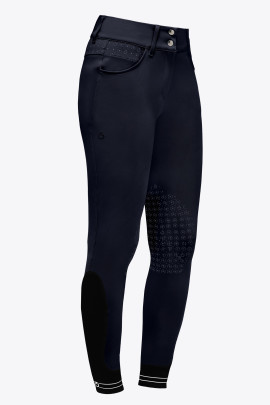 Ridershouse: CT Motif Print Jumping Riding Breeches - Color Blue