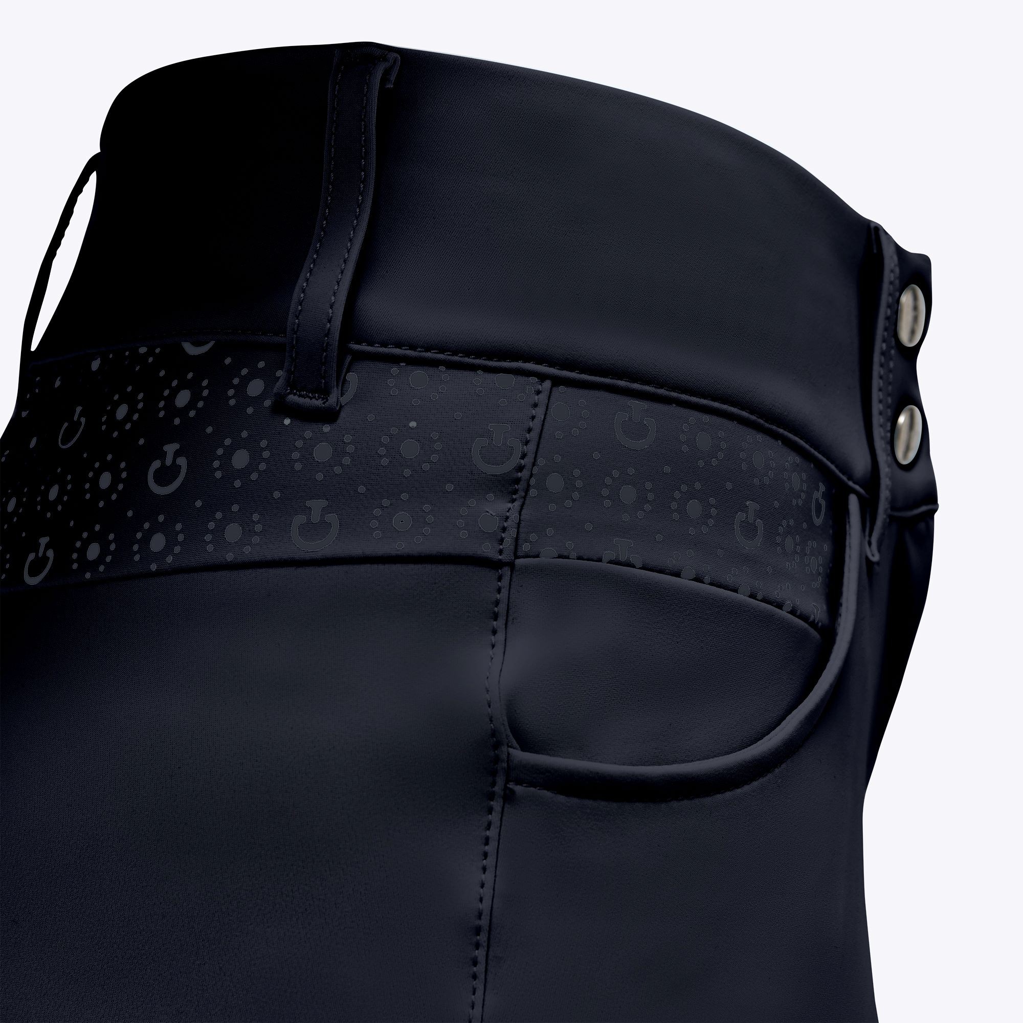 Ridershouse: CT Motif Print Jumping Riding Breeches - Kleur Blauw