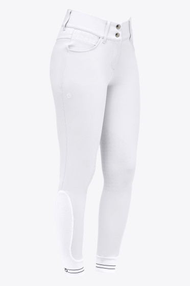Ridershouse: CT Motif Print Jumping Riding Breeches - Kleur Wit
