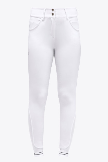Ridershouse: CT Motif Print Full Grip Riding Breeches - Kleur Wit Ridershouse: CT Motif Print Full Grip Riding Breeches - Kleur Wit