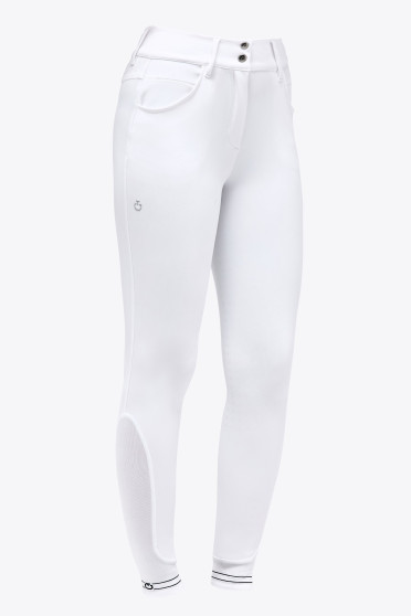 Ridershouse: CT Motif Print Full Grip Riding Breeches - Kleur Wit Ridershouse: CT Motif Print Full Grip Riding Breeches - Kleur Wit