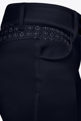 Ridershouse: CT Motif Print Full Grip Riding Breeches - Blauw Ridershouse: CT Motif Print Full Grip Riding Breeches - Blauw